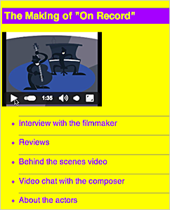 website using a yellow and purple colors
